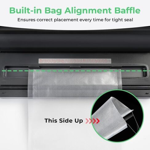 Etunia Cordless Vacuum Sealer, Rechargeable Vacuum Seal Machine for Dry/Moist Food Storage to Extend Fresh, 1 Air Hose for Food Containers, 2 Jar Sealers/Lids for Mason Jars (Black) in Saudi Arabia