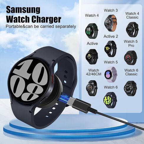 Galaxy Watch Charger,USB-C Cable, 25W Super Fast Charger Compatible with Galaxy Watch 8/7/6/6 Classic/5 Pro/5/4/4 Classic and Galaxy S25 S24 S23 Note/Z Fold/iPhone 16/15 in Saudi Arabia
