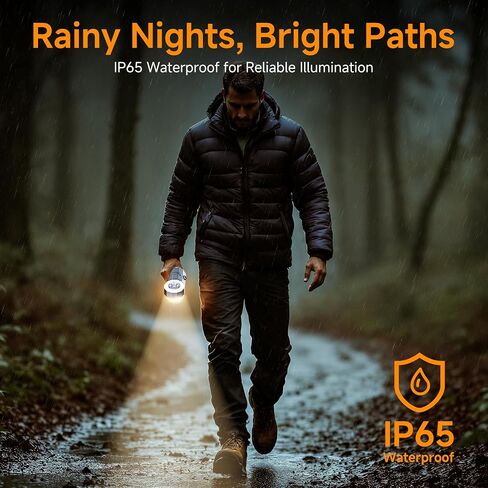 Rechargeable 21000mAh Camping Light, Telescopic Camping Lights, Collapsible Magnetic Camping Lantern with Stand IPX6 Waterproof Flashlights, Camping Lamp for Emergency, Hiking (Black) in Saudi Arabia