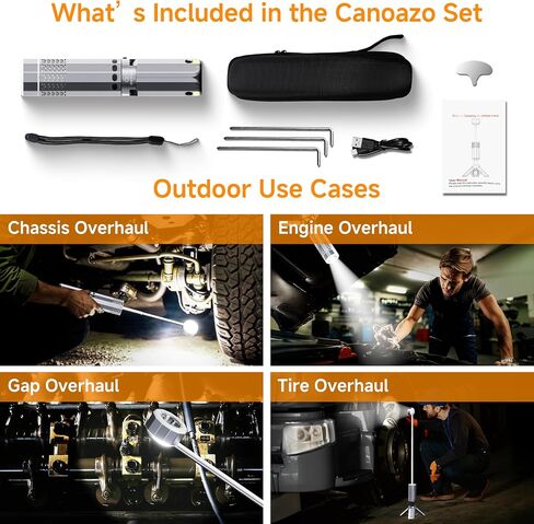 Rechargeable 21000mAh Camping Light, Telescopic Camping Lights, Collapsible Magnetic Camping Lantern with Stand IPX6 Waterproof Flashlights, Camping Lamp for Emergency, Hiking (Black) in Saudi Arabia