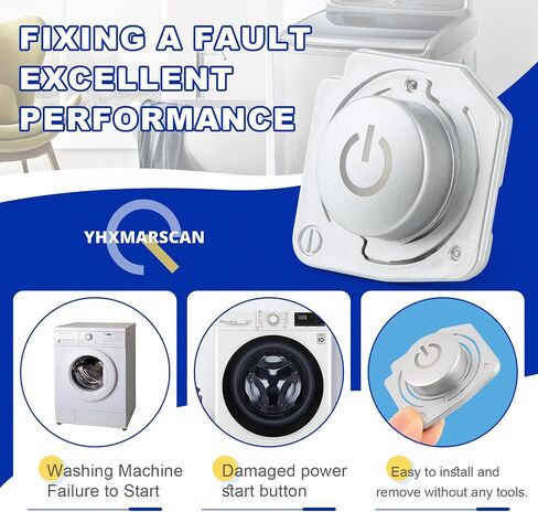 Washing Machine Power Drive Button Start Button Replacement for LG WD-N10240D/T12360D/A12355DS Washing Machine Power Drive Button Repair Part (Power Button) in Saudi Arabia
