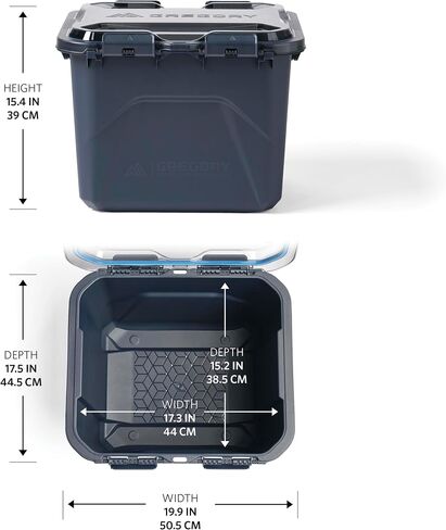 Gregory Alpaca 50L Waterproof Gear Organization/Camping Gear Box with Transparent Removeable Lid, Mirage Tan in Saudi Arabia