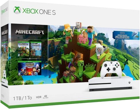 Xbox One S 1TB Console ? Minecraft Bundle (Discontinued), White in Saudi Arabia