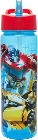 زجاجات مياه للأطفال رسمية من Yikki Transformers سعة 600 مل من Polar Gear زجاجة مياه أوبتيموس برايم وبامبليبي للأطفال مع شفاطة | خالية من مادة BPA، مجسمات زجاجات مياه للأولاد مقاومة للتسرب، باللون الأزرق والأحمر in Kuwait