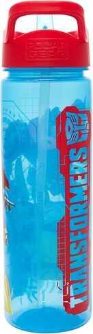 زجاجات مياه للأطفال رسمية من Yikki Transformers سعة 600 مل من Polar Gear زجاجة مياه أوبتيموس برايم وبامبليبي للأطفال مع شفاطة | خالية من مادة BPA، مجسمات زجاجات مياه للأولاد مقاومة للتسرب، باللون الأزرق والأحمر in Kuwait