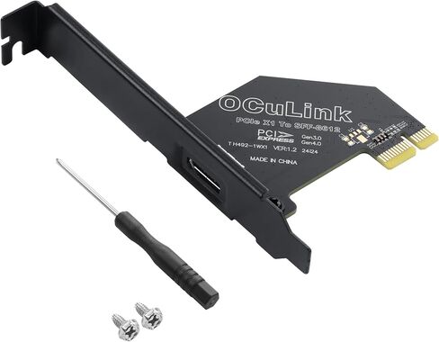 SinLoon PCIE to Oculink SFF-8612 Adapter PCI-Express 4.0 Oculink External Graphics Card with Slot Bracket (PCIE X4) in Kuwait