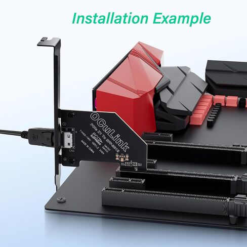 SinLoon PCIE to Oculink SFF-8612 Adapter PCI-Express 4.0 Oculink External Graphics Card with Slot Bracket (PCIE X4) in Kuwait