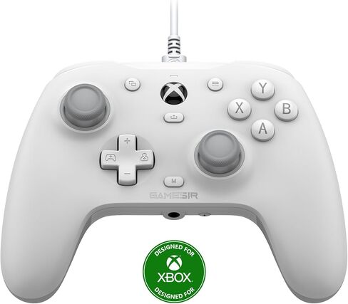 وحدة تحكم Xbox السلكية GameSir G7 HE، وحدة تحكم مرخصة رسميًا لسلسلة Xbox X|S، Xbox One، Windows 10|11، الكمبيوتر الشخصي، وحدة تحكم ألعاب الفيديو مع عصا تأثير Hall (أبيض) (متجدد) in Saudi Arabia