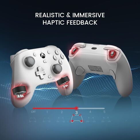 وحدة تحكم Xbox السلكية GameSir G7 HE، وحدة تحكم مرخصة رسميًا لسلسلة Xbox X|S، Xbox One، Windows 10|11، الكمبيوتر الشخصي، وحدة تحكم ألعاب الفيديو مع عصا تأثير Hall (أبيض) (متجدد) in Saudi Arabia