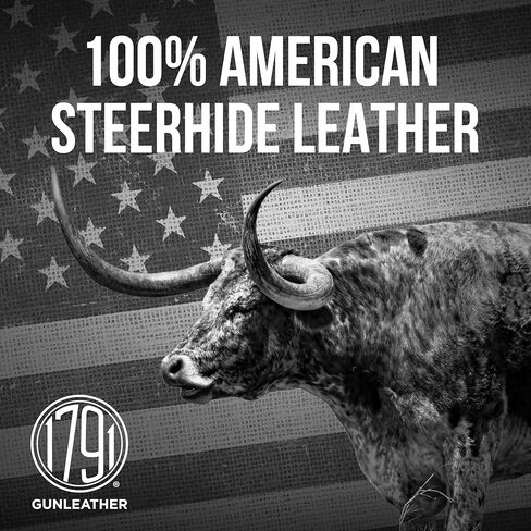 1791 Gunleather 1911 الحافظة، اليد اليمنى OWB الجلود بندقية الحافظة للأحزمة يناسب جميع نماذج 1911 مع 4 "و 5" برميل in Kuwait