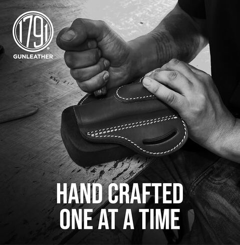 1791 Gunleather 1911 الحافظة، اليد اليمنى OWB الجلود بندقية الحافظة للأحزمة يناسب جميع نماذج 1911 مع 4 "و 5" برميل in Kuwait