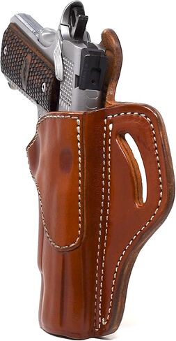 1791 Gunleather 1911 الحافظة، اليد اليمنى OWB الجلود بندقية الحافظة للأحزمة يناسب جميع نماذج 1911 مع 4 "و 5" برميل in Kuwait