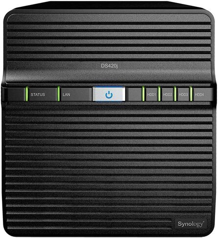 خادم Synology DiskStation DS420j NAS مع وحدة المعالجة المركزية 1.4 جيجا هرتز، وذاكرة 1 جيجا بايت، وتخزين محرك أقراص ثابتة 64 تيرابايت، ومنفذ LAN 1 × 1 جيجا بايت، ونظام تشغيل DSM... in Kuwait