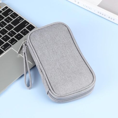 Electronic Organizer Storage Bag for Cellphones, Power Bank, Cables, Mouse, Earphones(Grey) in Saudi Arabia