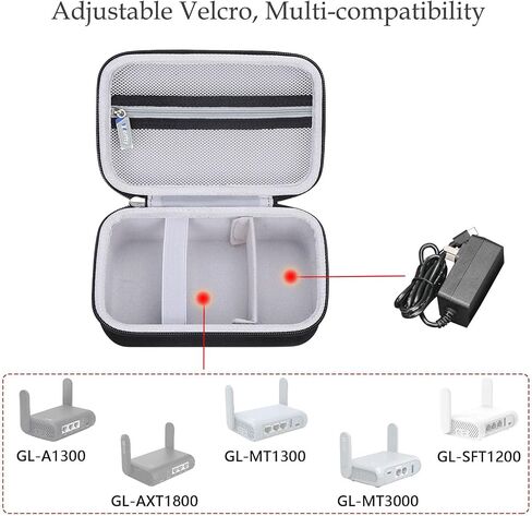 Travel Router Case for GL SFT1200(Opal)/ MT3000/ MT1300/ A1300 Secure Wireless Travel WiFi Router (Case Only) (Black) in Saudi Arabia