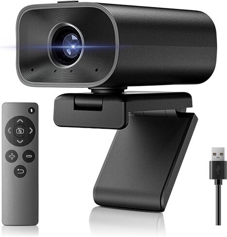 Conference Webcam with Dual Microphones &Speaker, All in one Webcam 5X Digital Zoom & Privacy Cover, ePTZ USB Camera with Remote for Computer, Laptop, Mac, Zoom, Teams, 1080P HD in Saudi Arabia
