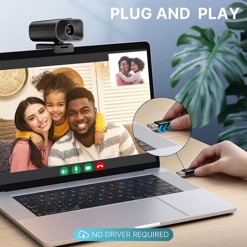 Conference Webcam with Dual Microphones &Speaker, All in one Webcam 5X Digital Zoom & Privacy Cover, ePTZ USB Camera with Remote for Computer, Laptop, Mac, Zoom, Teams, 1080P HD in Saudi Arabia