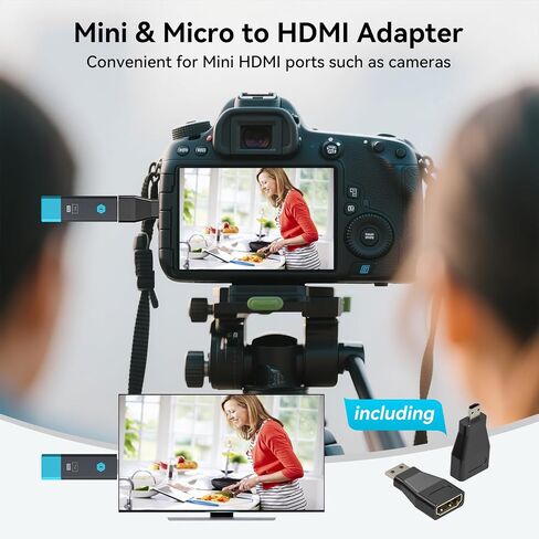 328FT/100M Wireless HDMI Transmitter and Receiver Portable 2.4G+5.8G Plug & Play Support 4K Decode 1080P Output Wireless HDMI Extender Kit for Audio to Monitor from Laptop/TV Box/Projector in Saudi Arabia