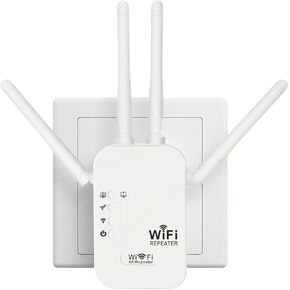 موسع نطاق WiFi يصل إلى 12000 قدم مربع، وسرعة تصل إلى 300 ميجا بت في الثانية مع 6 هوائيات عالية الكسب، ووضع 3 في 1 مع منفذ إيثرنت، وإعداد سهل in Kuwait