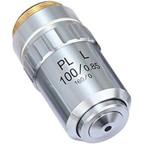 Microscope Accessories Kit 5X 10X 20X 40X 50X 60X 80X 100X Plan Achromatic Metallurgical Microscope Objective Lens Long Working Distance Lenses Microscope Slides(40X) in Kuwait