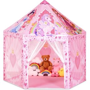 خيمة لعب الأميرة هامدول، لعبة فروزن للفتيات، خيمة أطفال على شكل قلعة الجليد في الداخل والخارج، بيت لعب خيالي كبير 51 بوصة × 40 بوصة مع حقيبة حمل لـ 1 2 3 4 5 6 7 8 9 سنوات هدية للفتيات in Kuwait