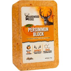Deer Salt Lick Block, Made with Real Persimmon – Wildlife Long-Lasting Attractant – Natural Feed with Essential Minerals for Antler Growth & Herd Health – 4 lb in Saudi Arabia