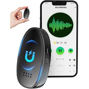 مسجل صوت 128 جيجابايت، مسجل صوت منشط مع تشغيل وتقليل الضوضاء بالذكاء الاصطناعي للمحاضرات والاجتماعات والمقابلات، متوافق مع الهاتف الذكي والكمبيوتر الشخصي in Kuwait