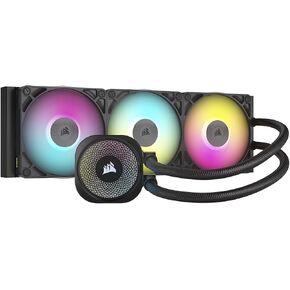 CORSAIR iCUE Link Titan 360 RX RGB Liquid CPU Cooler – 360mm AIO – Low-Noise – Intel LGA 1851/1700, AMD AM5/AM4-3X RX120 RGB Fans -iCUE Link System Hub Included – Black (Renewed) in Saudi Arabia