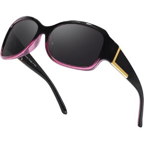 LVIOE Polarized Sunglasses for Women Fashionable Wrap Around Sunglasses with UV400 Protection LS6202 in Saudi Arabia