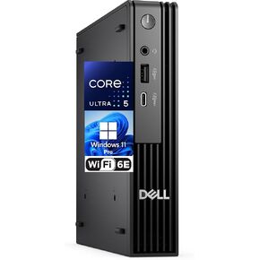 كمبيوتر سطح المكتب Dell Pro Micro، Intel Ultra 5-235T (Beats i7-13700-t)، ذاكرة وصول عشوائي 64 جيجابايت، 2 تيرابايت NVMe SSD، AX WiFi، بلوتوث، USB-C، HDMI، DisplayPort، Windows 11 Pro w/AI Copilot - استبدل سلسلة Optiplex in Kuwait