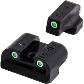 Truglo Tritium Handgun Sight High-Visible Front & Rear Night Sights with White Dots & Tritium Glowing Green Dots, Compatible with Sig Sauer Handguns in Saudi Arabia