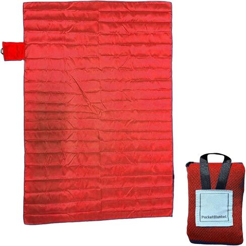Packable Waterproof Blanket - 59"x43" Lightweight PE Mat for Beach/Hiking Red in Saudi Arabia