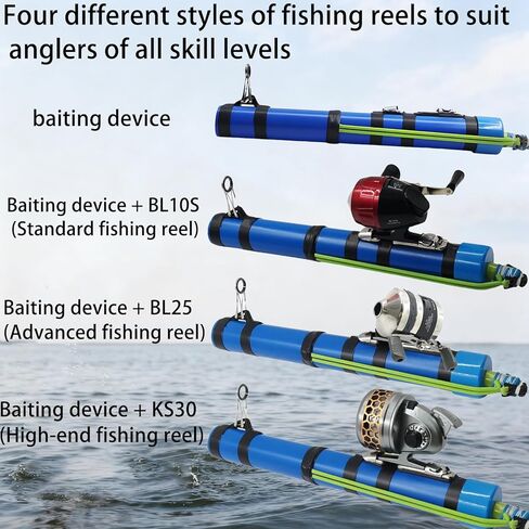 قضيب المنجنيق لصيد الأسماك، قضيب صيد المنجنيق المحمول مع بكرة صيد مقلاع، بكرة تلسكوبية محمولة لصيد الأسماك، للمياه المالحة والمياه العذبة، للمبتدئين والمحترفين in Kuwait