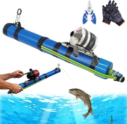 قضيب المنجنيق لصيد الأسماك، قضيب صيد المنجنيق المحمول مع بكرة صيد مقلاع، بكرة تلسكوبية محمولة لصيد الأسماك، للمياه المالحة والمياه العذبة، للمبتدئين والمحترفين in Kuwait