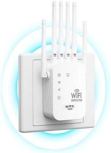 موسع نطاق WiFi يصل إلى 12000 قدم مربع، وسرعة تصل إلى 300 ميجا بت في الثانية مع 6 هوائيات عالية الكسب، ووضع 3 في 1 مع منفذ إيثرنت، وإعداد سهل in Kuwait