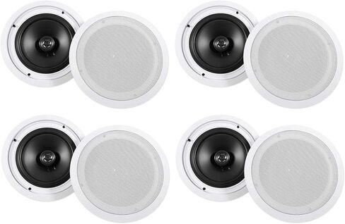 Rockville (8) HC85 8" Inch 700 Watt in-Ceiling Home Theater Speakers 8 Ohm in Saudi Arabia