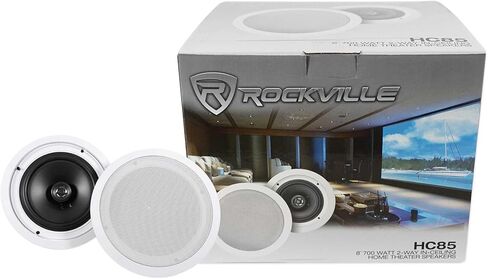 Rockville (8) HC85 8" Inch 700 Watt in-Ceiling Home Theater Speakers 8 Ohm in Saudi Arabia