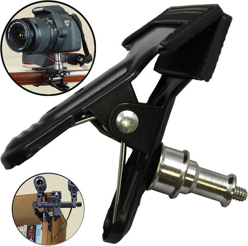 BlueDot Trading Photo Studio Clamp with Spigot and ¼ inch Threads, for Photography Lighting Studio Accessories, Umbrellas and Backgrounds, Two (2) Clamps in Kuwait