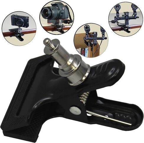 BlueDot Trading Photo Studio Clamp with Spigot and ¼ inch Threads, for Photography Lighting Studio Accessories, Umbrellas and Backgrounds, Two (2) Clamps in Kuwait