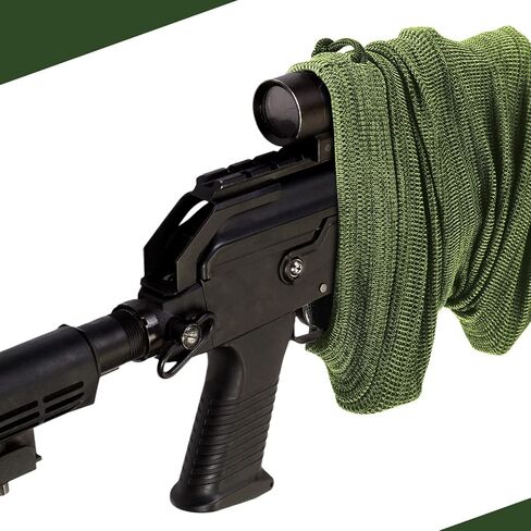 Sumind 6 قطع سيليكون بندقية حالة مكافحة الصدأ سيليكون بندقية كم النسيج للماء بندقية جورب متماسكة الأسلحة النارية الجوارب الرباط إغلاق للملحقات التكتيكية in Kuwait