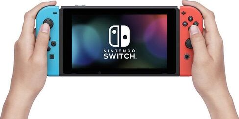 Nintendo Newest Premium Switch Console Holiday Family Bundle - Nintendo Switch with Neon Blue and Neon Red Joy‑Con with TMLTT HDMI Cable + 128GB MicroSD Card in Saudi Arabia