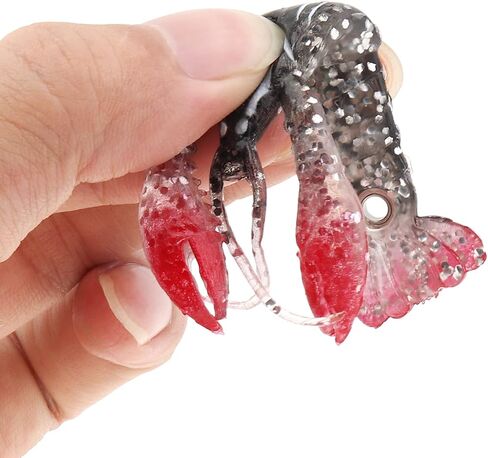 4pcs 3.5inch Crayfish Fishing Lures Bait, Lifelike Crayfish Fishing, Silicone Soft Crawfish Lures Bait Artificial Crawfish for Carp Bass in Saudi Arabia