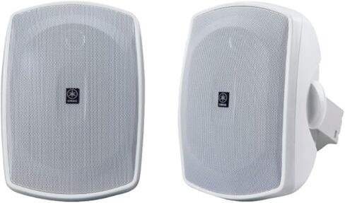 YAMAHA NS-AW190WH مجموعة مكبرات صوت بيضاء ثنائية الاتجاه داخلية/خارجية (زوجان، حزمة 4 مكبرات صوت) in Kuwait