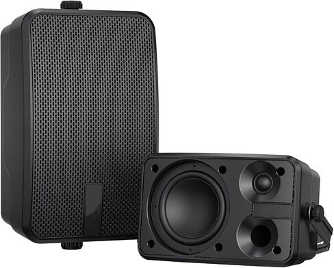 YVU 400W Outdoor Speakers for Patio, Porch, Gazebo,Garage. Active Passive Wall Mount Speaker. Indoor/Outdoor Stereo Sound System,IPX5 Waterproof.(2 Pcs) in Saudi Arabia