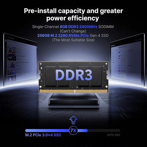 Intel NUC NUC8V5CB8N Slim Mini PC 8GB DDR3 RAM & 256GB SSD Versatile Computers with Intel Core i5-8365U Processor, Support HDMI Dual 4K UHD/Bluetooth 5.1/Windows 11 Pro preinstalled in Kuwait