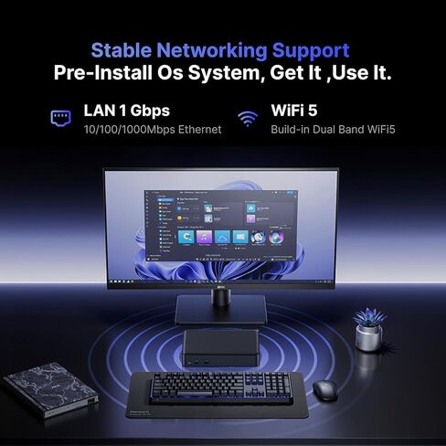 Intel NUC NUC8V5CB8N Slim Mini PC 8GB DDR3 RAM & 256GB SSD Versatile Computers with Intel Core i5-8365U Processor, Support HDMI Dual 4K UHD/Bluetooth 5.1/Windows 11 Pro preinstalled in Kuwait