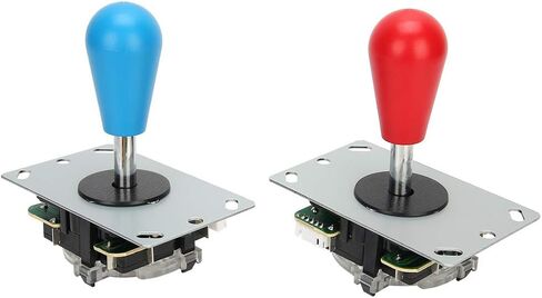 Pssopp Game Joystick, Fighting Game Joystick, Joystick for Win10, Win8, Win7, Support Burst Keys, Double Players with USB Type B Female Interface for, (Two-Person DIY Color) in Saudi Arabia