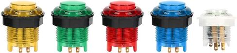 Pssopp Game Joystick, Fighting Game Joystick, Joystick for Win10, Win8, Win7, Support Burst Keys, Double Players with USB Type B Female Interface for, (Two-Person DIY Color) in Saudi Arabia