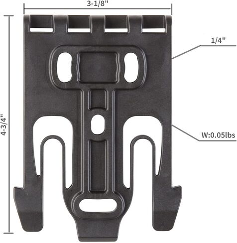2 Pack QLS Kit, Quick Locking System Kit with Qls 19 and Qls22l for Quick Connect Drop Leg Holster Platform and Mid-Ride Universal Belt Loop Flex Adapte in Saudi Arabia
