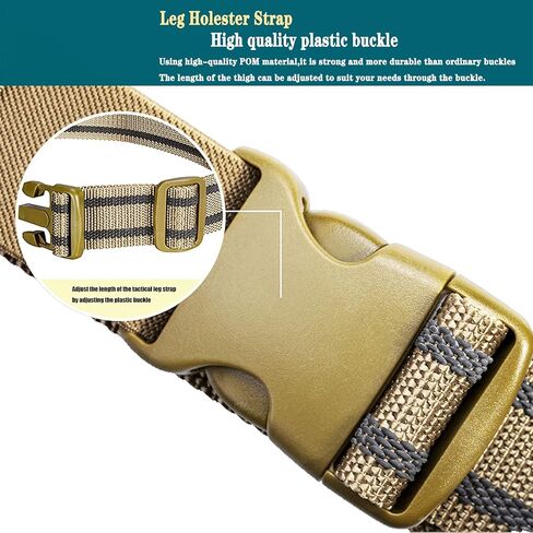 EDC Tactical Leg Strap, Thigh Strap Belt for Leg Holster, Military Leg Hanger Band Thicker and Longer for Hunting and Outdoors Unisex in Saudi Arabia